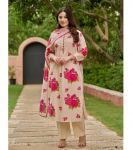 Naiste Disainer Peori Riietus Kurta P&uuml;ksid Dupatta Komplekt India Bollywood &Uuml;laosa Tuunika Kurti Kost&uuml;&uuml;m M roosa