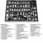 52pcs set Stitch Walking Foot Presser Feet Kit Household Multi functional Sewing Machine Part