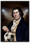 Plakat mundial piłkarz pop art 21x30 cm