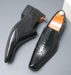 Moodsad terava ninaga punased ja mustad alligaatorimustrilised lapit&ouml;&ouml;d Oxford kingad meestele Ametlikuks pulmapeoks Homecominguks V&otilde;istluseks Zapatos Hombre 6.5 black