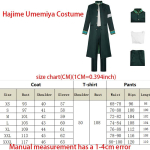 Anime Cosplay Kost&uuml;&uuml;m Hayato Suo/hajime Umemiya/haruka Sakura/kyotaro Sugishita Koolivorm Comic Coniks S black