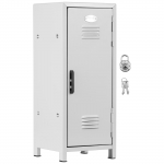 Minikapp luku ja v&otilde;tmega, roostevaba metallist v&auml;ike kapp, praktiline hoiukapp koduseks t&ouml;&ouml;laua korraldajaks valge
