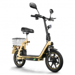 TWOFISH M5 Elite-E Electric Scooter with Seat & Rear Basket, 48V 13Ah Battery, 14 Tires 500 W powerful motor