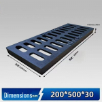 Malmist Luugi- ja Kanalisatsioonikaane Rest Kanalisatsiooni-/Vihmaveerennile v&otilde;i Hoovi.