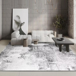 Moodne Abstraktne Vaip Elutuppa Lihtsus 200x300 Salongi Vaibad Elastne Libisemisvastane Mustust H&uuml;lgav Voodi&auml;&auml;re Vaip Lihtne Puhastamine 80*160cm