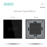 BSEED Wifi nutikas dimmerl&uuml;liti 1/2/3-ne puutetundlik valgustusl&uuml;liti Funktsionaalne osa Tuya Smart Life juhtimine Klaaspaneel DIY Tasuta kombineerimine EU standard