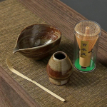 4-5 tk K&auml;sitsi valmistatud kodu J&auml;mekeraamika Matcha teekomplekt T&ouml;&ouml;riistaaluskomplekt Kauss Vispli K&uuml;hvel kinketseremoonia Traditsioonilised Jaapani aksessuaarid