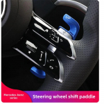 For Mercedes-Benz W206 C W223 S W214 E X254 GLC V295 EQE EQS -2025 car steering wheel shift paddles Blue 2PCS