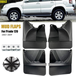 Autode poritiivad Eesmised/tagumised porikaitsepiirded Pihustuskaitsed Klapp poritiivale Porikaitsepiirded Toyota Land Cruiser Prado FJ120 jaoks Only Front