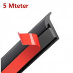5M Angled T Type Rubber Car Weatherstrip Headlight Hood Bumper ert Seal Strip