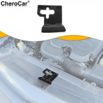 for Dodge Challenger Carbon Fiber Hood Lock Bolt Dust-Proof Gap Protector Trim