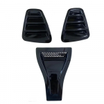 Fiat Abarth 500 595 695 2016-2024 kapoti &otilde;hutusavad mootorikatte esiosa &otilde;hutusava + tagumise tagatule kate auto v&auml;lisdetailid s&uuml;sinik Black-Set 1