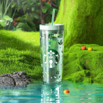 Starbucks Roheline Metsik Salajane Klaasist K&otilde;rrega Termos 473ml