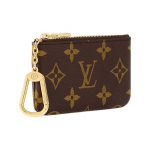 LOUIS VUITTON klassikaline monogramm kett kompaktne ja kaasaskantav Monogrammiga kaetud l&otilde;uend v&otilde;tme- ja m&uuml;ndikott naiste stiil pruun One Size-Gift Set(Basic Set+Box+Shopping Bag) pruun