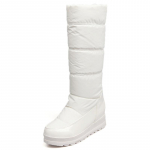 Soojad naiste talvised karusnahast lumesaapad Uued 2024 Must Punane Keskmise s&auml;&auml;rega Saabas Naiste Kiilplatvorm Vihmariided Jalan&otilde;ud Daamid Veekindlad 43 valge