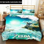 Z-Zelda Mustriga Tekikate Padjap&uuml;&uuml;r Voodipesu Kahe- v&otilde;i Kolmeosaline Komplekt Mitme Suurusega Tekikomplekt Tekikate Voodipesukomplektid EU Single(135*200cm)3pcs white