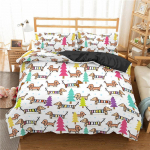 Multikas Taksi Koer Tekikott Armsad Loomad Tekikate Kuninganna Suurus Pehme Mikrokiud Kawaii Kutsikas Voodipesu Komplekt Padjap&uuml;&uuml;ridega EU Single(135*200cm)3pcs