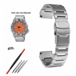 SEIKO jaoks Ei. 5 Kellarihm Punane Hambuline Veevaim V&auml;ike Koletis SRP307 313 SKX779 SKX781 rihm Roostevabast terasest ketas k&auml;ev&otilde;ru 20mm h&otilde;be