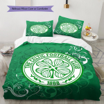 Celtic Football Club Muster Voodipesu, Tekikomplekt Tekikate Padjap&uuml;&uuml;r Kodu S&uuml;nnip&auml;evakingitus (1 * tekikott + 2 * padjap&uuml;&uuml;ri, ilma s&uuml;damikuta) 135x200cm