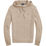 Polo Ralph Lauren tikitud puuvillane kapuutsiga pullover pikkade varrukatega kampsun meeste kampsun 710919224-004 L beige