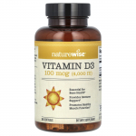 NatureWise, D3-vitamiin, 100mcg (4000 R&Uuml;), 360 pehmet geeli
