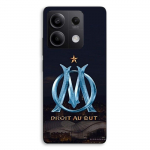 Kaitse&uuml;mbris Xiaomi Redmi Note 13 5G jaoks OM logo sinine ja kuldne staadion Maniacase must