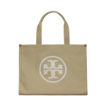 Tory Burch Ella Logo detailiga peidetud magnetkinnisega sildkujundusega puuvillane l&otilde;uendist &otilde;lakott Naiste kott Pecan 148792-275 Basic Set (Bag+Dust Bag)