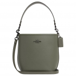 Coach City &Auml;mbrimudel 17 &Uuml;hev&auml;rviline Metallist Logo Nahast &Auml;mbriga K&auml;ekott Naiste kotid Roheline CT801-QBMGR Basic Set (Bag+Dust Bag)