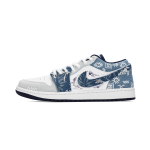 Jordan Air Jordan 1 Polsterdus, Kulumiskindel Madal L&otilde;ige Vintage Korvpallijalatsid Meeste Sinised IH0648-141(Team303-) 45