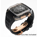 Luksuslik Glacier Modifikatsioonikomplekt IWatch Series 9 8 7 6 5 4SE 45MM 44MM jaoks L&auml;bipaistev korpus Apple Watch Ultra 3 49mm jaoks Modifitseeritud rihm 45MM Or 44MM gray