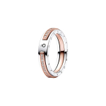 Pandora Classic Series Kahev&auml;rviline Pav&eacute; Logo 14K Roosa Kuld S&otilde;rmus Naiste s&otilde;rmused 182773C01 48