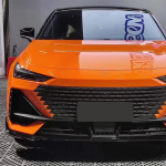 Auto kleepsukilett L&auml;ikiv oranž PET Auto kleebis Vin&uuml;&uuml;lkile Auto dekaal Mullivaba Auto lisatarvikud V&auml;lis- ja siseviimistlus 50x300cm orange