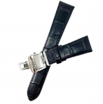 Seiko Time Lab SEIKO Kell Vasikanahk Sisaldab Kella Puhastuslappi Co., Ltd. Rihm, Nahk, Must, D-pandlaga, Meeste, (Hoolduskomplekt) (20 mm)