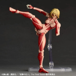 Attack on Titan Annie Leonhart Naiskoloss Revoltech Kuju Nr068 PVC Kogutav Mudel M&auml;nguasi Kingitus Viimane Yamaguchi brown