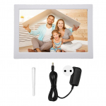 10,1-tolline WiFi digitaalne pildiraam, nutikas 16 GB m&auml;lu, automaatne p&ouml;&ouml;ramine, 1280x800 IPS puuteekraan, pildiraam 100?240V EU pistik