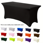 6FT must spandex laudlinad ristk&uuml;likukujulistele standardsetele kokkupandavatele laudadele Kortsukindlad venivad laudlinad &Uuml;limalt sobiv laud 4FT black