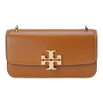 Tory Burch Eleanor Metallist Logo Magnetiline Klapp Ristk&uuml;likukujuline Kott Naiste &Otilde;lakott Pruun 158734-200 Basic Set (Bag+Dust Bag) brown