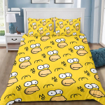 Tekikate Padjap&uuml;&uuml;r Voodipesukomplekt Multikas S-Simpsonss T&auml;iskasvanud Poiss T&uuml;druk Magamistoa Kaunistus Laste Kingitus &Uuml;he-/Kahekohaline Suur Suurus 135x200cm