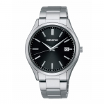 SEIKO SELECTION SBPX147 S-seeria P&auml;ikeseenergial t&ouml;&ouml;tav Kuup&auml;ev Must Roostevaba Teras Paarimudel [Seiko Kell] Meeste Kell, Toiteallikas, Kalender, Ketas, Teras,