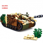 Teine maailmas&otilde;da Saksa s&otilde;jav&auml;e Sturmgesch&uuml;tz III soomuslahingumasina ehitusklotsid WW2 tankiklotsid klassikalised mudelid m&auml;nguasjad poistele