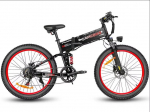 Uus Samebike LO26Plus Kokkupandav Elektrijalgratas, 26-tolline Maastikuratas, 1000W Harjadeta Mootor 48V 15Ah Eemaldatav Aku 1000W 48V 15AH must