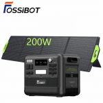FOSSiBOT F2400 toitejaam 200W p&auml;ikesepaneeli, 2048Wh LiFePO4 akuga, mobiilne toitegeneraator telkimiseks/reisimiseks/koduks/h&auml;daolukordadeks
