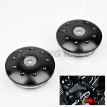 Raamiaugu pistikukomplekt Kawasaki Z900RS / CAFE / SE 2018&ndash;2026 jaoks CNC alumiiniumist raamikaitsme sisestuskorgi kate Tarvikud Black Large (2PCS)