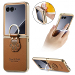 Luksuslik r&otilde;ngashoidjaga &uuml;mbris MOTO Razr 70 Ultra 5G 2026 2025 2025 Razr 60 50 Razr70 Razr60 jaoks Kaitse&uuml;mbris Coque Funda for Razr 70 Ultra pruun