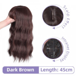 Curly Hair Rose Inner Meh Natural Clip On Top Parukas Asendusjuuksepikendused Naistele