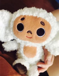 Kvaliteetne Cheburashka pl&uuml;&uuml;sist m&auml;nguasi suured silmadega ahv riietega nukk Venemaa Anime beebi laps magama rahustav nukk m&auml;nguasjad lastele about 18-20cm