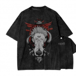 Sukuna Kurjakuulutav P&uuml;hamu T-s&auml;rk Jujutsu Kaisen Meestele Vintage Happepesu Domeeni Laiendus Anime Graafiline &Uuml;legabariidiline Streetwear T-s&auml;rgid M