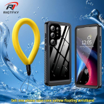 IP68 veekindel &uuml;mbris Samsung S26 Ultra S25 S24 S23 S21 FE jaoks 360&deg; t&auml;iskaitsega p&otilde;rutuskindel kate v&auml;litingimustes ujumiseks snorgeldamiseks Galaxy S24 Ultra must