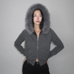 Y2K Kootud Jakid Kahe Lukuga Vintage L&uuml;hike Mantel Naised Harajuku Esteetiline Armas &Scaron;ikk Kampsunid Korea R&otilde;ivad Uus L black
