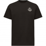 Moncler SS26 Puuvillane Jersi Plaaster T-s&auml;rk Logo Meeste T-s&auml;rgid L20918C0002589AUG999 M